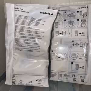 100 ct NEW Medela Clear and White Breast Milk Storage Bag Pack